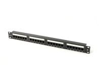 Digitus Patch panel 19" 24 porty, kat.5e, U/UTP, 1U, czarny (komplet - 1380467 - zdjęcie 1